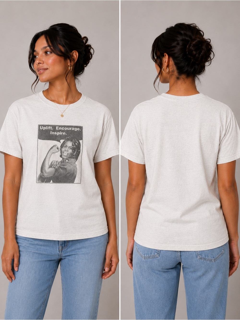 Uplift Encourage Inspire Graphic T-Shirt - Picture 1 of 3